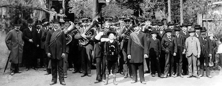 Ältestes Blasorchester Foto von 1897